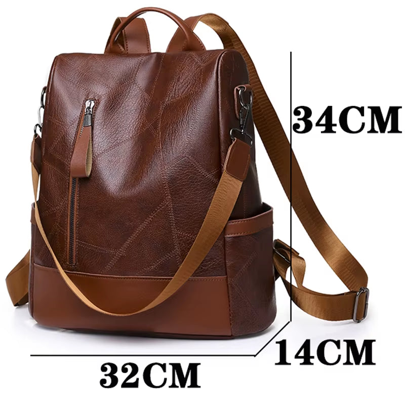 2023 New Hot Women’S Backpack Designer High Quality Soft Leather Simple Fashion Backpack Large Capacity Antitheft Shoulder Bags